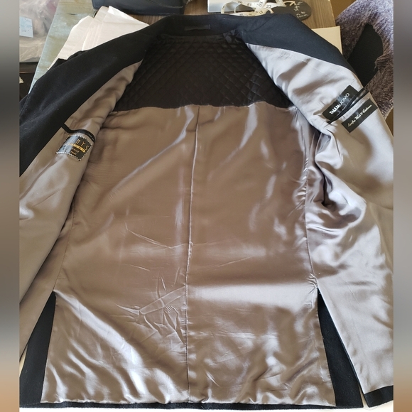 Tallia Black Blazer with Tan Accents - Picture 5 of 16